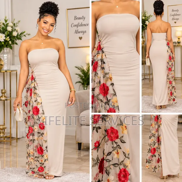 Elegant Cross Bodycon Dress for Ladies - 1