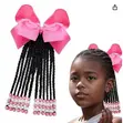 Kids Ponytail Extensions with Beads - 2