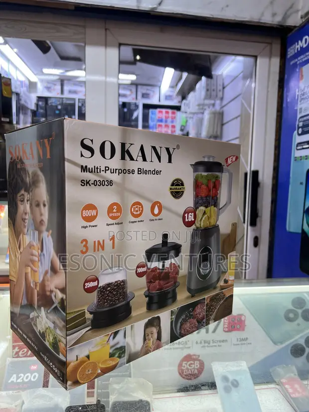 Sokany 3-in-1 Multi-Purpose Blender SK-03036 - 1
