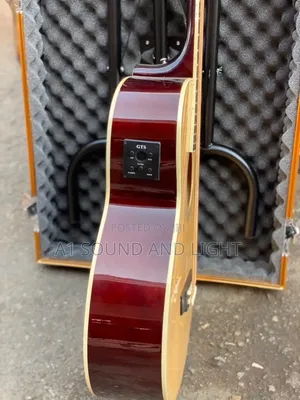 Givson 6-String Semi-Acoustic Guitar [Wine Red]