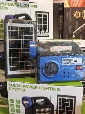 Solar Rechargeable Light/Radio/Power Bank with 3 Bulbs