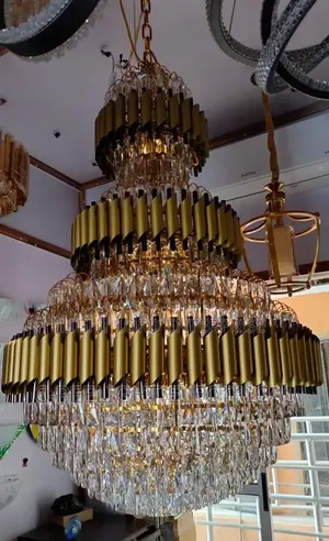 Grand 800mmx1200mm 4-Layer Chandelier Light