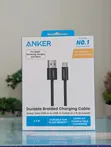 Anker Zolo USB-A to USB-C Cable, 240W Fast Charging (Black, 3.3FT) - 1