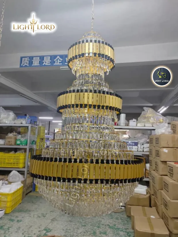 9ft Heavy Duty Crystal Chandelier 800mm x 1200mm - 1