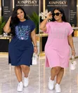 Casual Polo Dress - Multi-Color, Ankle-Length - 2