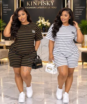 A&D Women's 2-Piece Striped Lounge Set