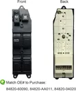 Toyota Corolla Power Window Switches - 2