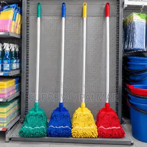 Industrial Cotton Mop Stick - Heavy-Duty Kentucky Floor Mop