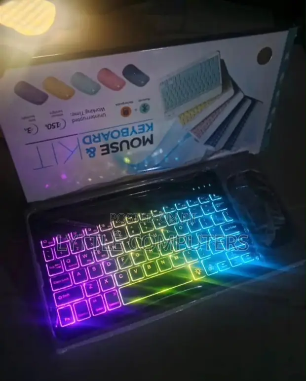 Wireless RGB Bluetooth Keyboard and Mouse Combo - 1