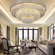 Luxury Crystal Chandelier with LED Light Kit - D31.5 x H17.7 Inches - 1