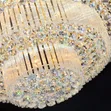 Luxury Crystal Chandelier with LED Light Kit - D31.5 x H17.7 Inches - 2