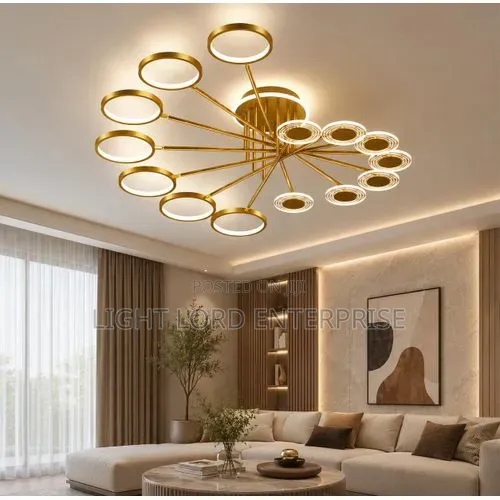 Handfan Chandelier LED Light - 1