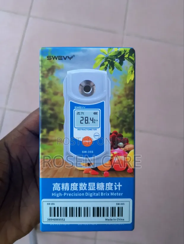 Swevy Digital Portable Sugar Brix Refractometer 0-35% - 1