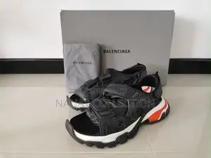 Balenciaga Track Sandals - Triple Black