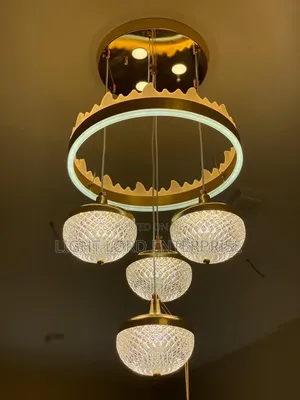 Adjustable LED Chandelier with Remote