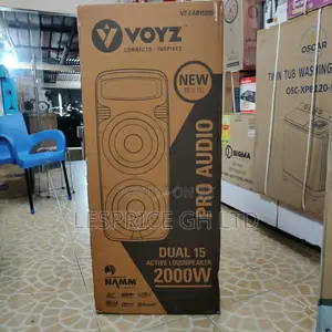 Voyz 2000W Portable Bluetooth Speaker with Microphone & Stand