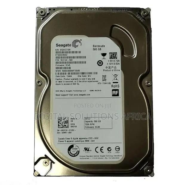 Seagate 3.5" 500GB SATA HDD - 1
