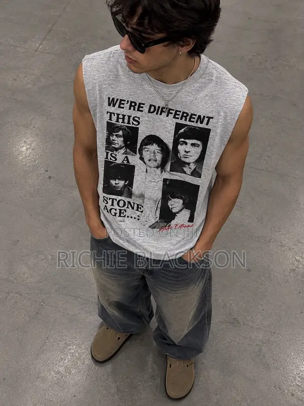 Graphic Armless T-Shirt - 1