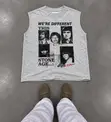 Graphic Armless T-Shirt - 2