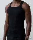 3-in-1 Square Cut Singlet for Men (M-2XL) - 1