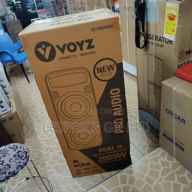 Voyz 2000W Bluetooth Portable Speaker with Microphone - 1