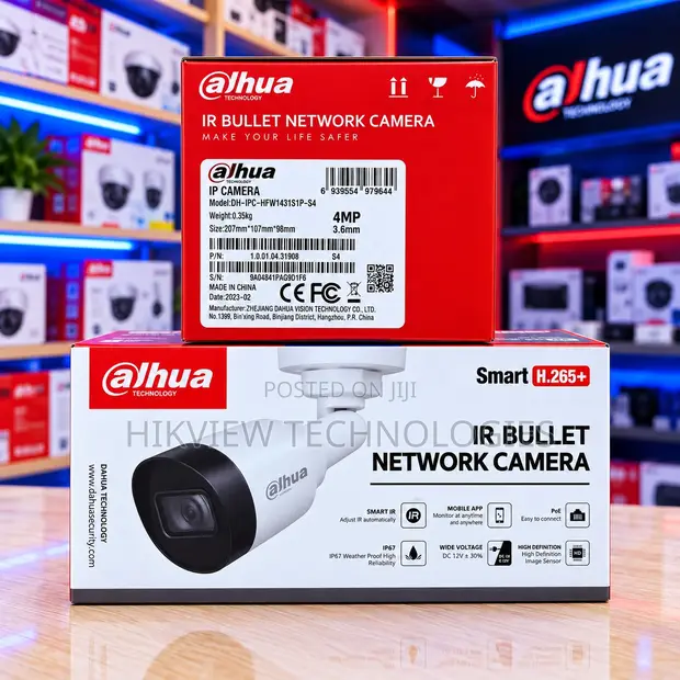 Dahua IPC-HFW1431S1P-S4 4MP Bullet Network Camera - 1