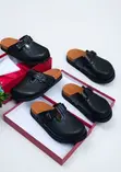 Valentino Garavani Buckle Detail Leather Clogs - 1