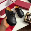 Valentino Garavani Buckle Detail Leather Clogs - 2
