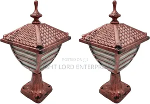 Sandy Color Pillar Gate Light