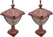 Sandy Color Pillar Gate Light - 1