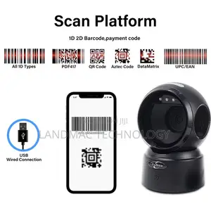 NETUM NT-A5 Desktop Barcode Scanner - Wireless & Rechargeable