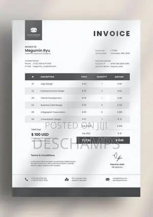 Professional Invoice Design for Businesses