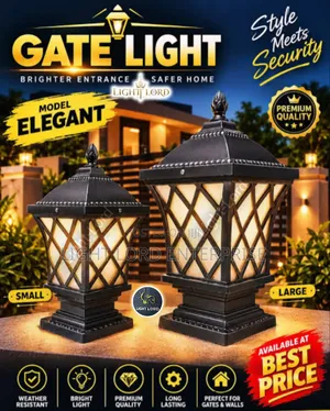 Cage House Pillar Standing Gate Light