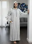 Cotton Jalabiya with Cap - 4