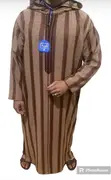 Cotton Jalabiya with Cap - 5
