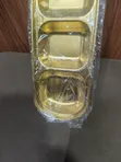 Gold Stainless Steel Divided Serving Tray - 4