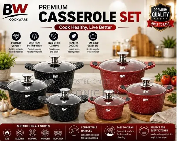 Brand New Cookware Set (32cm, 36cm, 40cm) - 1