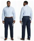 Men's Plus Size Navy Blue Dress Trousers - 2
