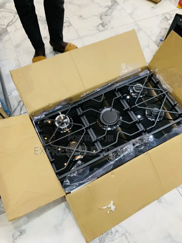 Kenwood 90cm 5-Burner Gas Cooker - Black - 1