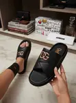 Dolce & Gabbana Men's Black Slide Sandals - 1
