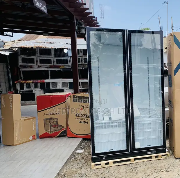 Pearl 690L Double Door Glass Display Fridge (PVC-801-27AA) - 1