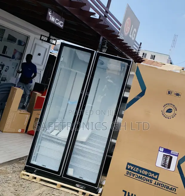 Pearl 690 Liters Double Door Glass Display Fridge - 1