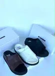 Jil Sander Double Strap Velcro Slide Sandals - 2