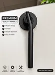 Premium Matte Black Lever Door Handle - 1