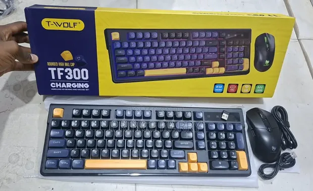 T-Wolf TF300 Wireless Keyboard and Mouse Set - 1