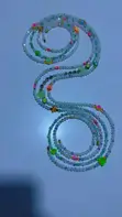 Crystal Waist Beads with Glow-in-the-Dark Butterflies & Alphabets - 1