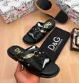 Dolce & Gabbana Men's Crocodile-Embossed Sandals - 1
