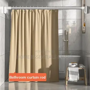 14 Ft Drill-Free Telescopic Shower Curtain Rod