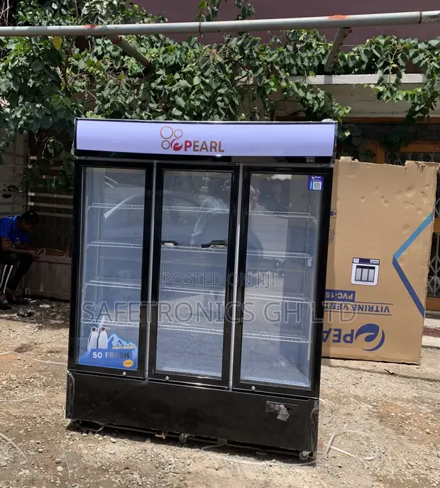 Pearl 780L 3-Door Commercial Display Fridge - 1