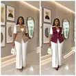 Lisa Wang Corporate Dress - White, Size L/XL - 2